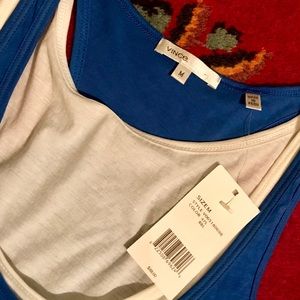 Brand New Pima Cotton Vince Double Layer Tank Top
